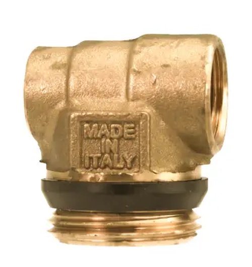 Embout de collecteur laiton 1 "m x 3/8 "v x 1/2 "v avec joint d'étanchéité