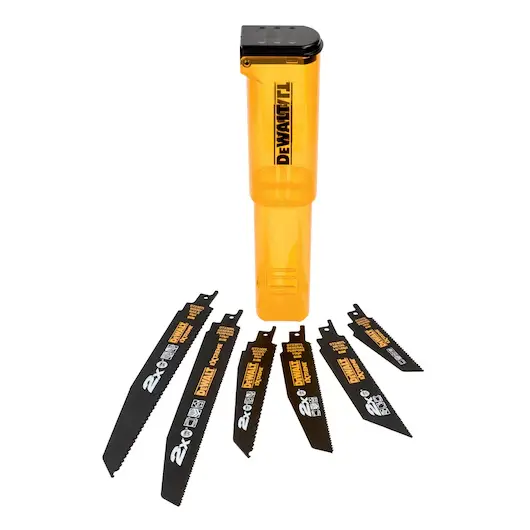 jeu de 6 pièces 2X lames de scie alternative BiM (1x DT2300L-QZ, 1x DT2307L-QZ, 1x DT2315L-QZ, 1x DT2301L-QZ, 1x DT2308L-QZ, 1x DT2407L-QZ)