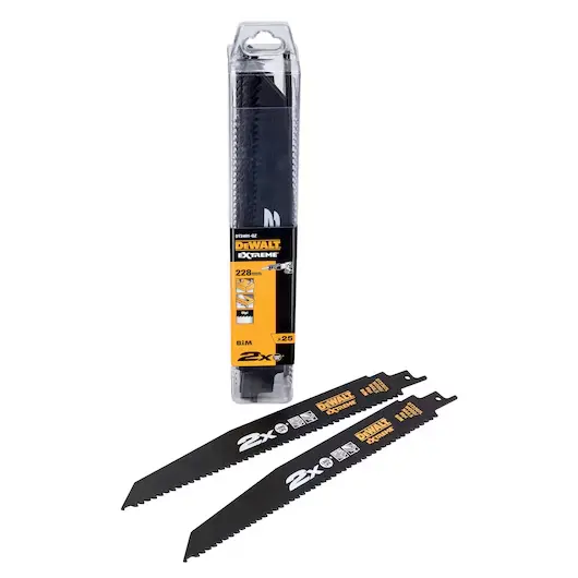 Reciprocating saw blade 2X BiM 228x4.2mm extra thick, wood (25pcs)