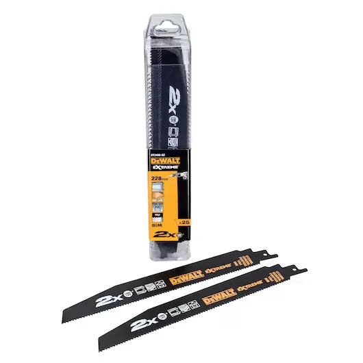 Reciprozaagblad 2X BiM 228x2.5mm extra dik, universele toepassing (25st)