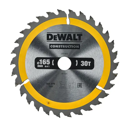 Lame de scie circulaire de construction 165x20mm 30T