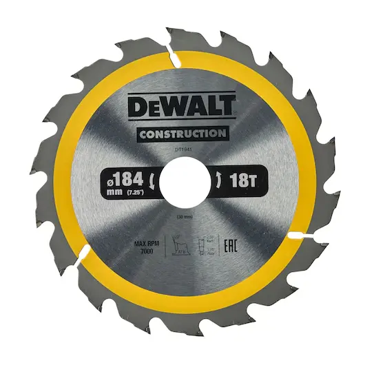 Lame de scie circulaire de construction 184x30mm 18T