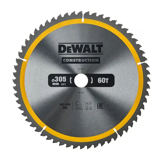 Construction circular saw blade 305x30mm 60T