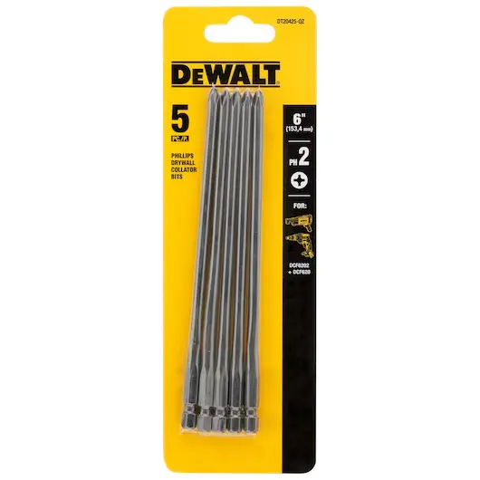 156mm drywall screw bit Ph2 (5pcs)