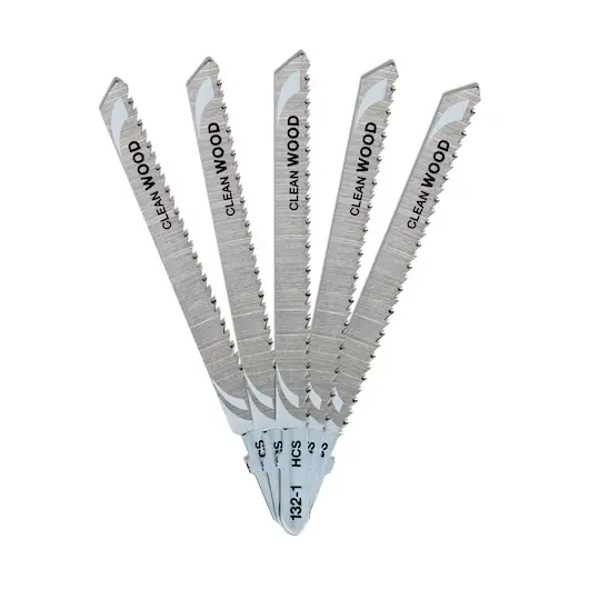 Jigsaw blade HCS with down teeth for wood and laminate <15mm, 100x74x2,5mm, (T101BR) (5pcs)