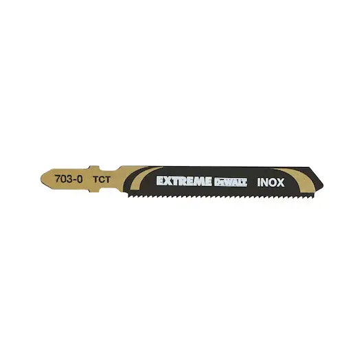 Lame de scie sauteuse HM pour acier inoxydable (inox), tôle d'acier 2-5mm, 76x50x1.4mm, (T118EHM)