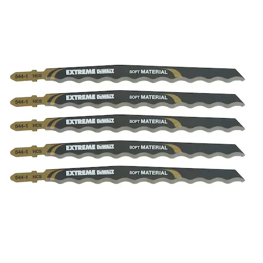 Lame de scie sauteuse pour cuir et matériaux souples <100mm 152x12 (T113A) (5pcs)