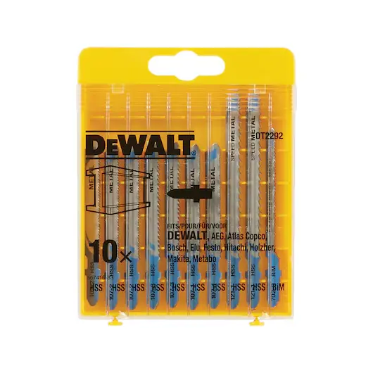 Cassette, 10-piece, jigsaw blades for metal