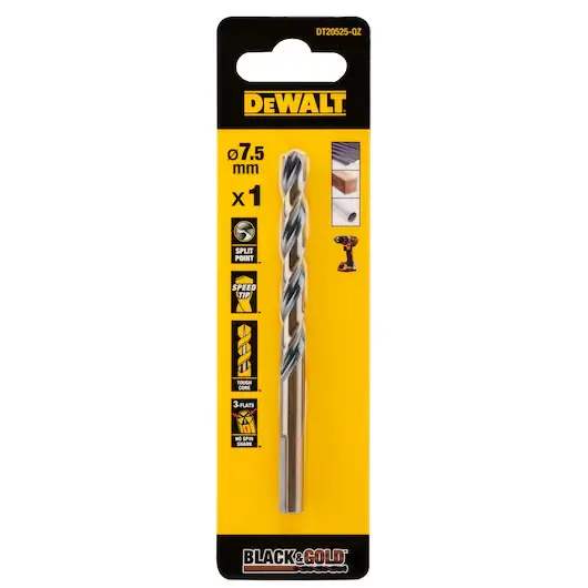 Black & Gold metaalboor 7,5mm 