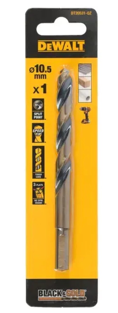 Black & Gold metaalboor 10,5mm 