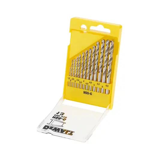 Cassette 13-piece, HSS-G metal drill bit (Ø1.5mm-6.5mm) per 0.5mm