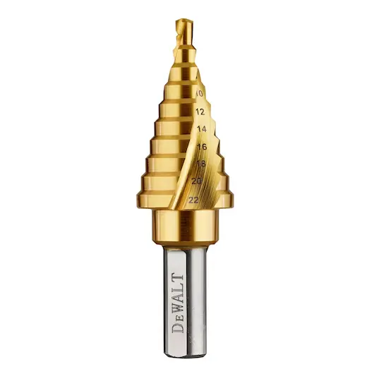 Metal step drill Titanium 4-22mm shank connection