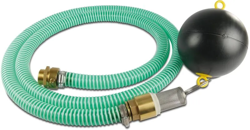 Suction set with float 1" swivel male thread 6bar 2m with hose P1