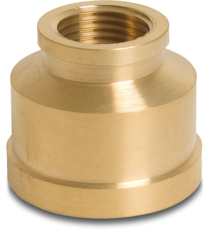Nr. 240 Verloopsok messing 1" x 1/2" binnendraad S1 