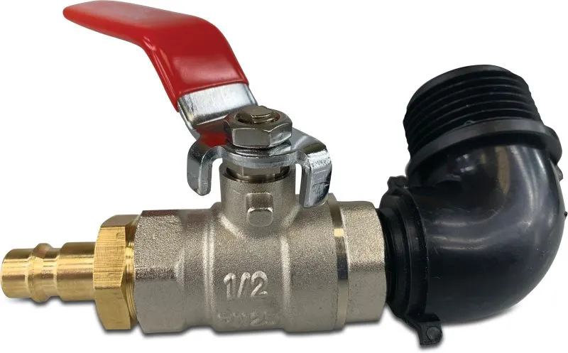 Water removal compressor kit for irrigation systems 1" buitendraad x insteek 