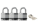 Hangsloten Grijs gelamineerd 4 sleutel 45mm - 24mm beugel 