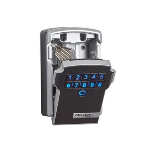Key cabinet black bluetooth and electronic key 12.7 cm x 8.3 cm x 5.9 cm