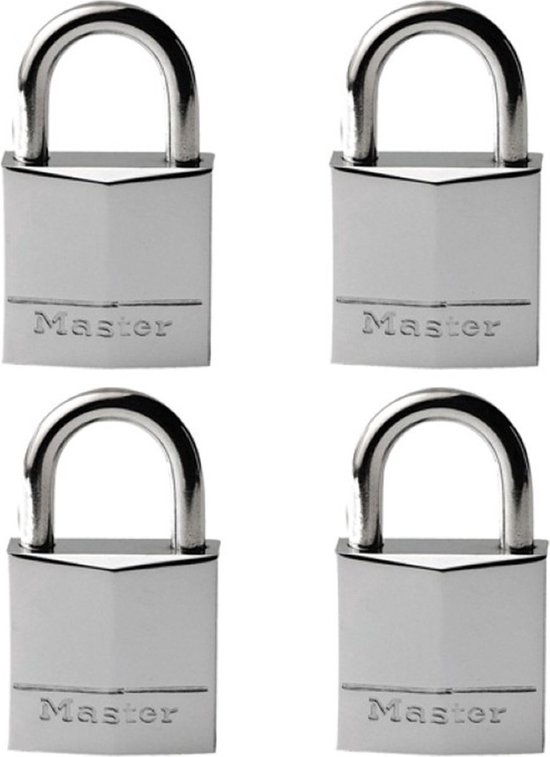 Hangsloten massief Grijs 20mm - 12mm beugel  