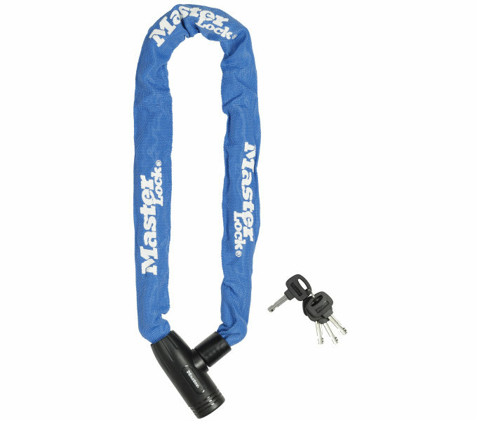 Fietsslot Blauw met sleutels 90mm 