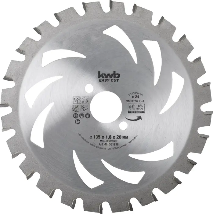 KWB Lame de scie circulaire à faible épaisseur, renforcée au carbure, ø 173 x 30 mm AKKU TOP