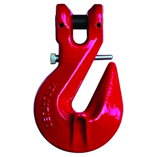 Deltalock inline hook with clevis and safety pin, 1.12 T