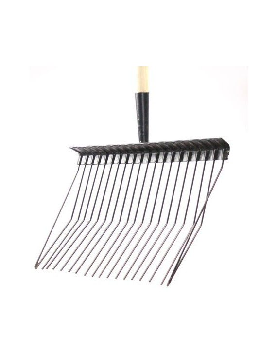 Paardenmestvork metaal met steel 