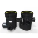 Bassin en PE double dia 315 5x110 1x160 1x125 Siphon