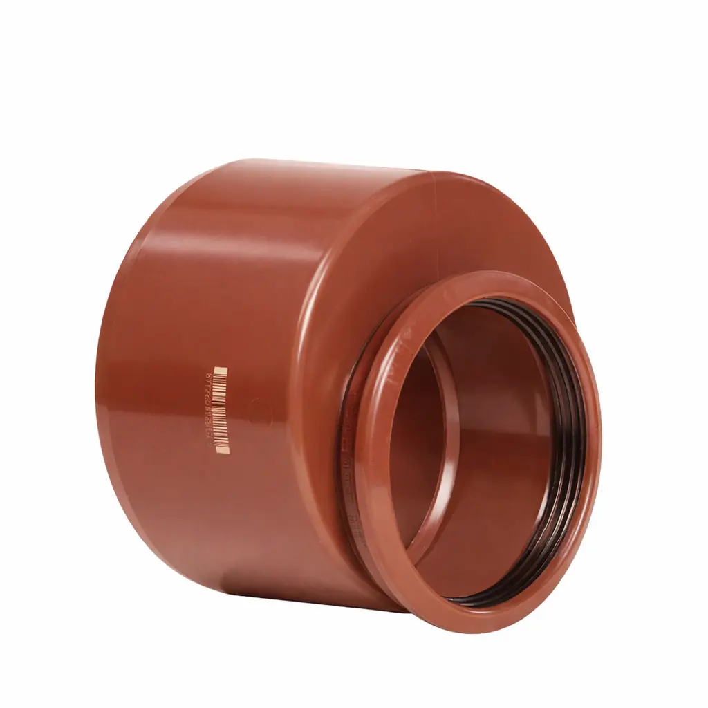 PVC verloopstuk 160/125 roodbruin benor SN4  