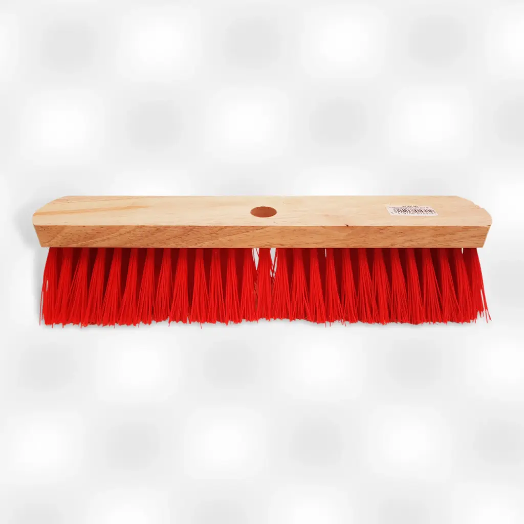 Borstel straatbezem zuiver pvc vlak Hout 60cm 