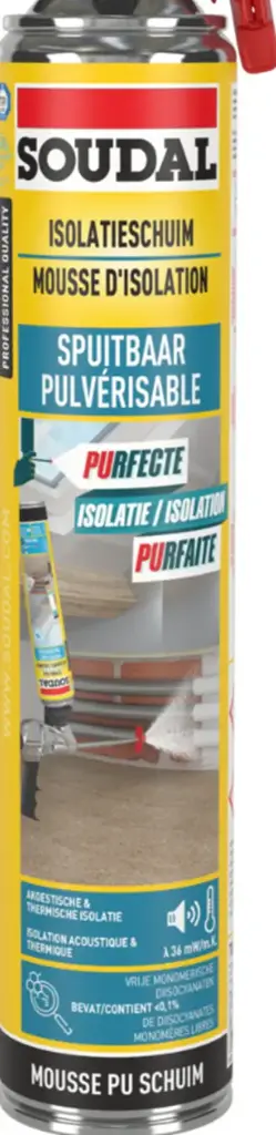 Soudal Isolatieschuim 700ml spuitbaar DIY