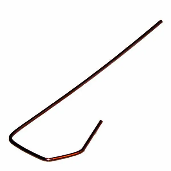Panhaak koper 2,4 mm Koramic 451 niet geplooid (500 st/doos)