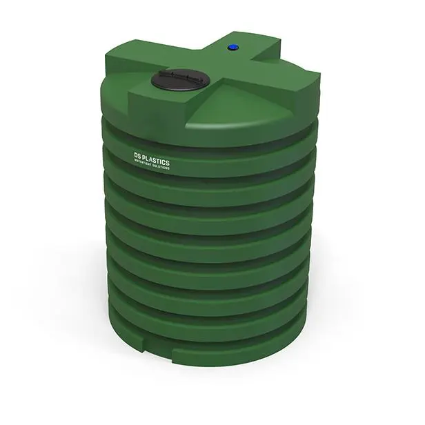 Bovengrondse opslagtank groen 6000L (Ø180x235) 220 kg UVR verticaal ultra