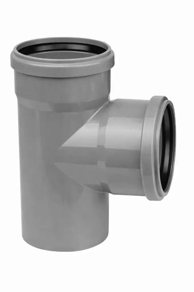PP T-piece sewer dia 160mm 87° 2xMsp gray benor SN8