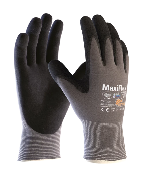 Handschoen Harrier half gedipt in nitril maat 10