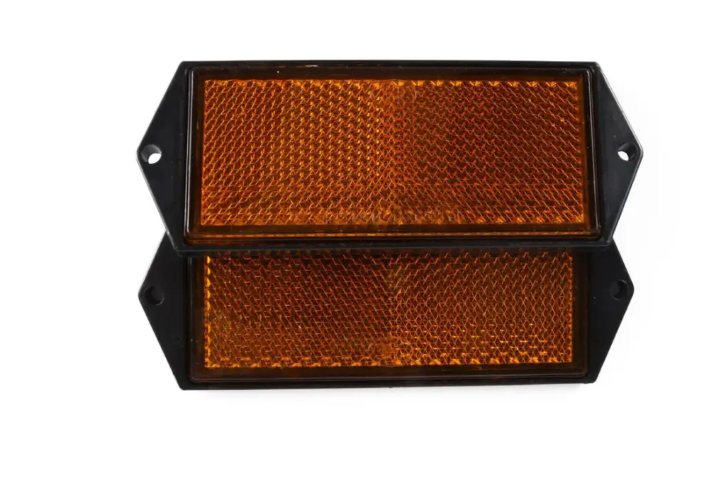 Reflector rectangle orange 103 x 40 mm 2 pcs E4