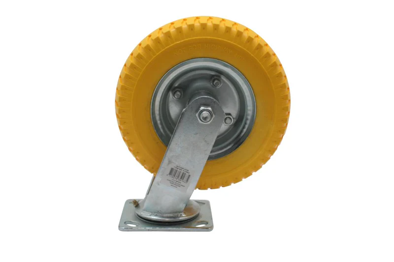 Swivel castor + PU tire 8" 2.50-4"