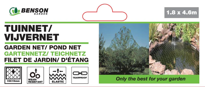 Garden net / pond net 1.8 x 4.6 mtr white