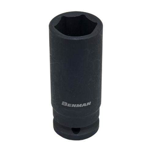 Impact deep socket, black, Benman 1/2", 78mm 32mm