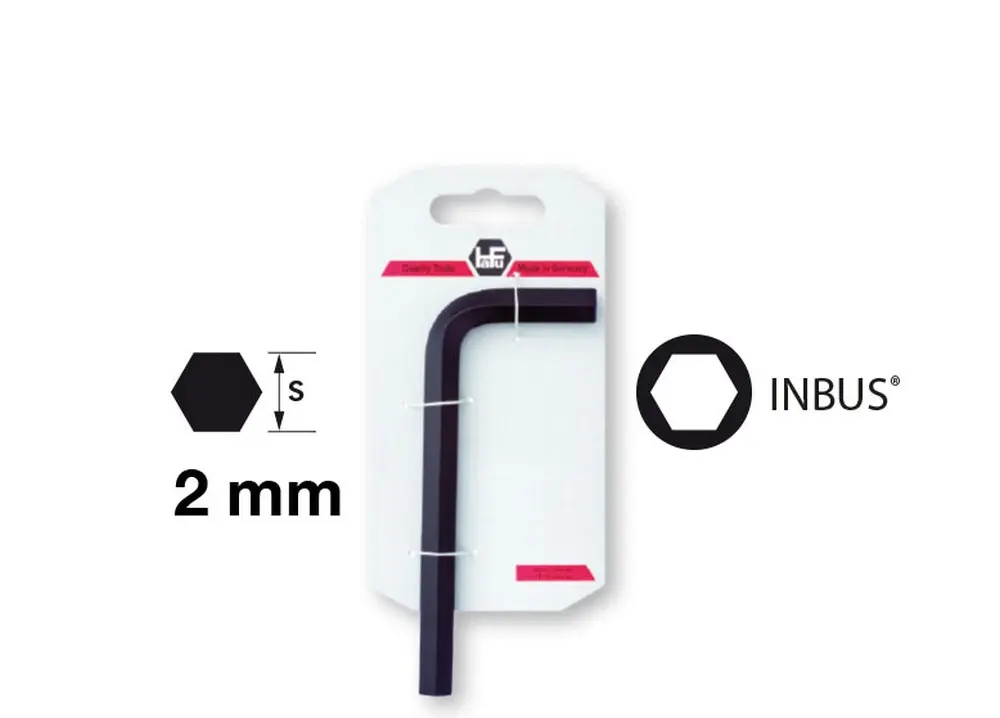 INBUS-Stiftsleutel 2 mm- op kaart 