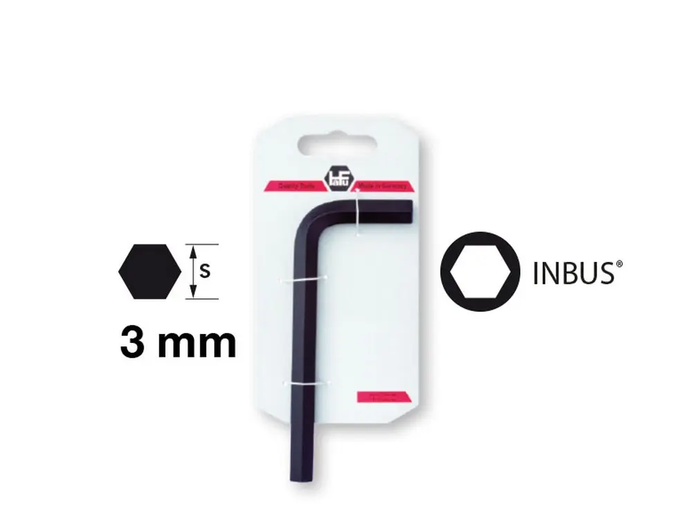 INBUS-Stiftsleutel 3 mm- op kaart