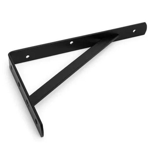 Shelf carrier 395x255 steel black with brace