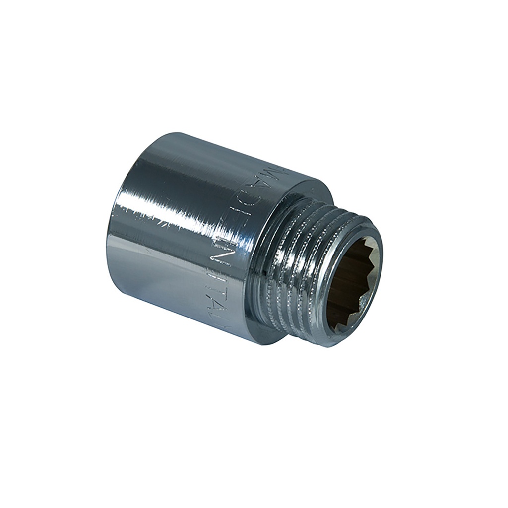 Alpex verlengstuk verchroomd 1/2" - 20mm 