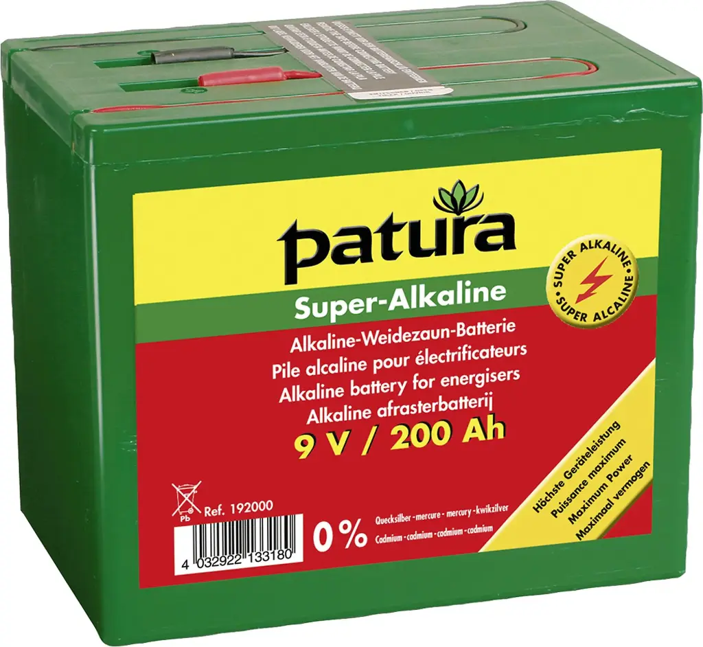 Pile énergisante super alcaline 9V 200Ah