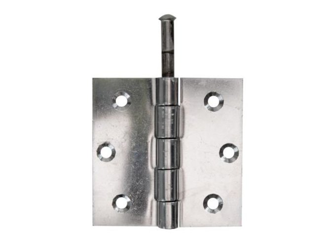 Scharnier met rivet inox 76x76x2