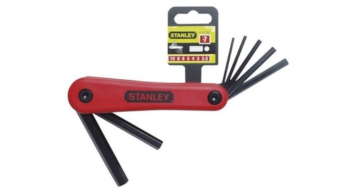 [4-69-261] Stanley 7pc folding hexkey set 16 - 6mm