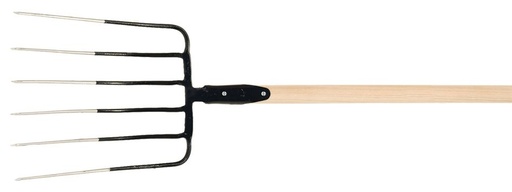 [613.D] Maisvork 6 tanden met steel 135 cm