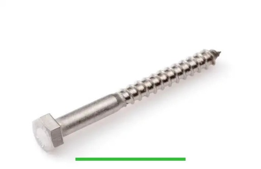 [6X60I] Boulon fileté en bois M6x60 Inox DIN571 acier inoxydable