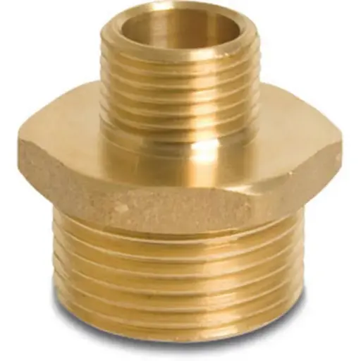 [7000442] Messing verloopnippel 1/2" x 3/8" nr 245