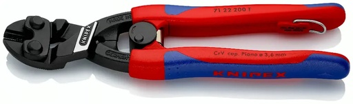 [7122200SB] Knipex lever-action center-cutting pliers "cobolt"