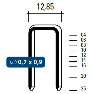 [8025CNK] Nietjes 25mm 8025CNK (5000st)